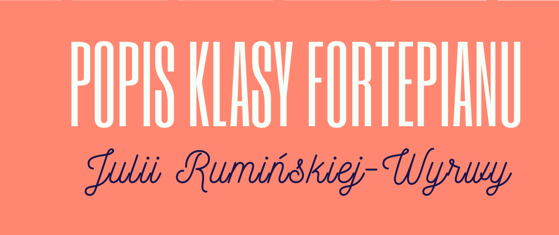 Na różowym tle znajdują się informacje o koncercie.