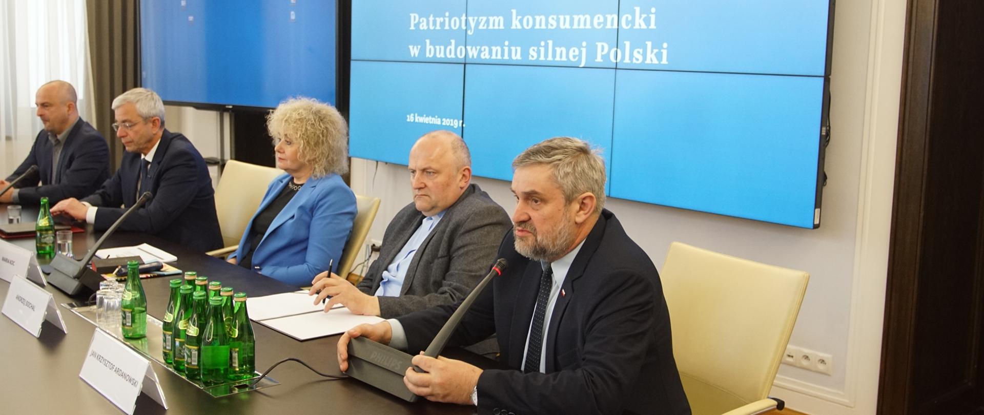 Min. J. K. Ardanowski podczas wypowiedzi