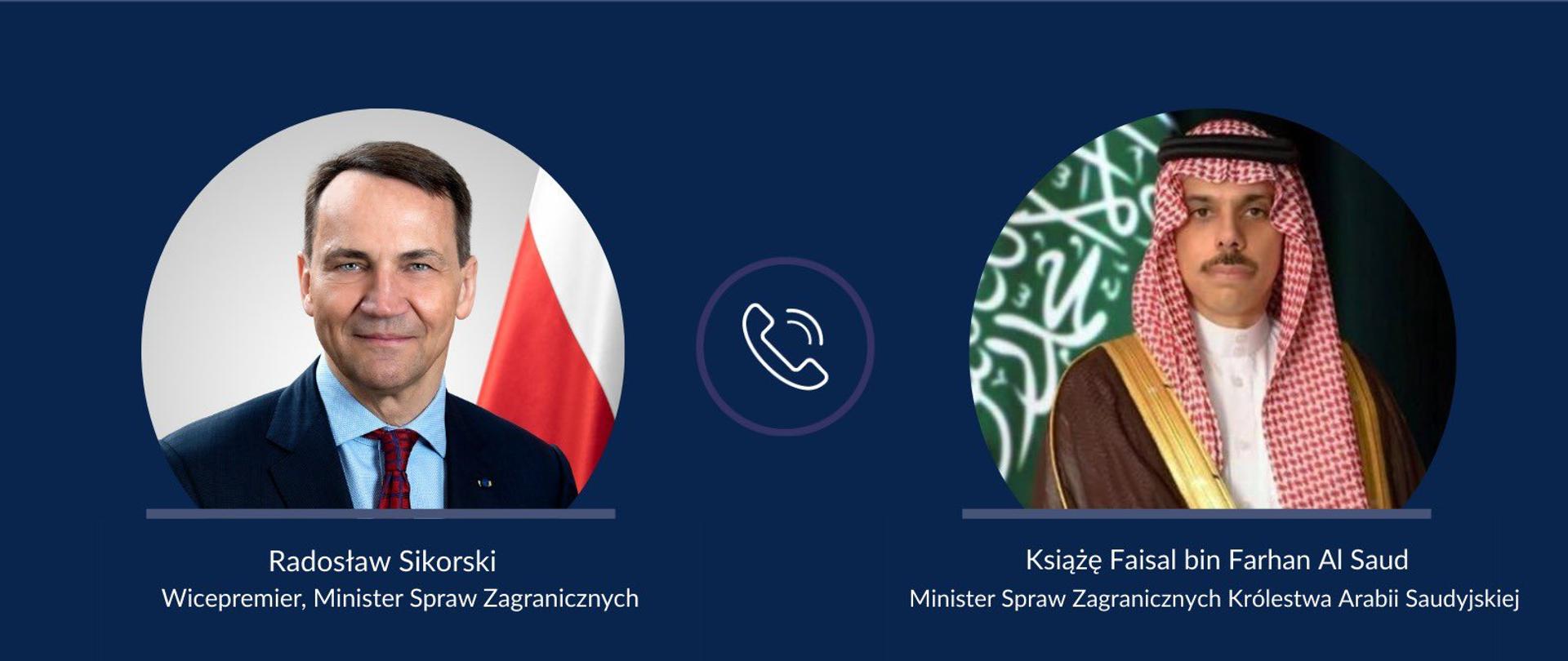 Rozmowa telefoniczna Wicepremiera, Ministra Spraw Zagranicznych RP Radosława Sikorskiego z Ministrem Spraw Zagranicznych Królestwa Arabii Saudyjskiej, Jego Wysokością Księciem Faisal bin Farhan Al Saud.