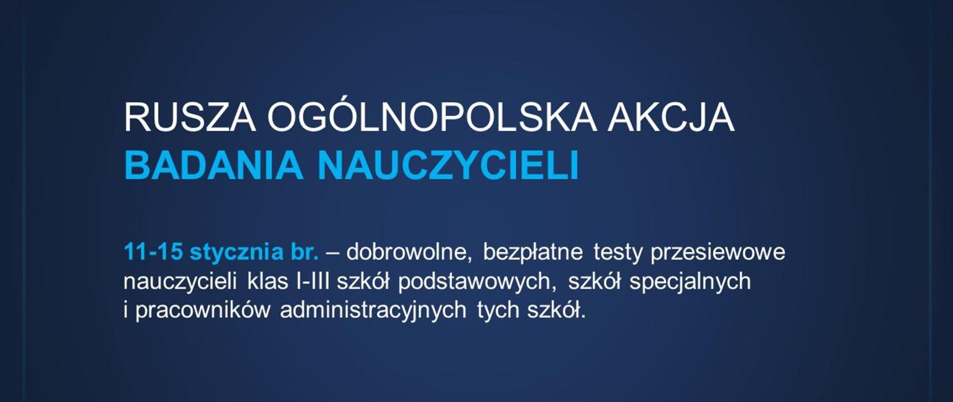 Badania nauczycieli