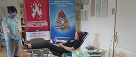 Akcja oddawania krwi w komendzie Powiatowej PSP w Limanowej