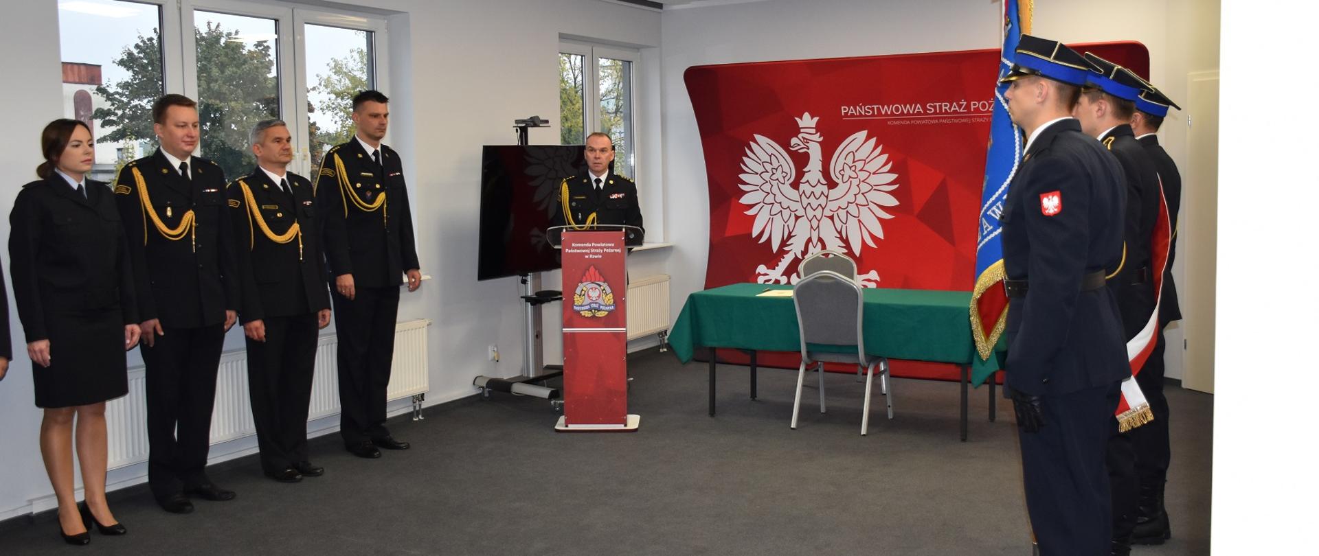 Wystąpienie Komendanta Powiatowego PSP w Iławie 
