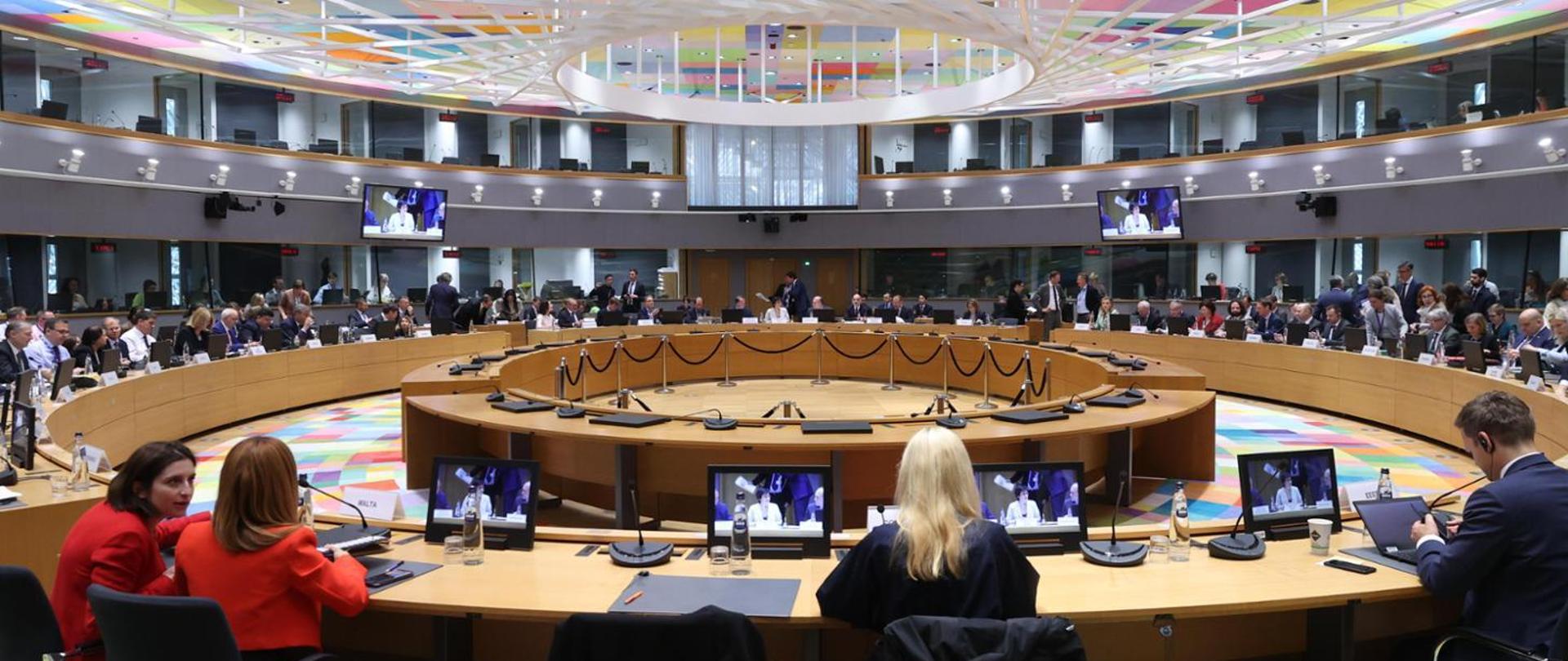 Deputy Minister Krzysztof Bolesta at the meeting of the EU Energy Council*