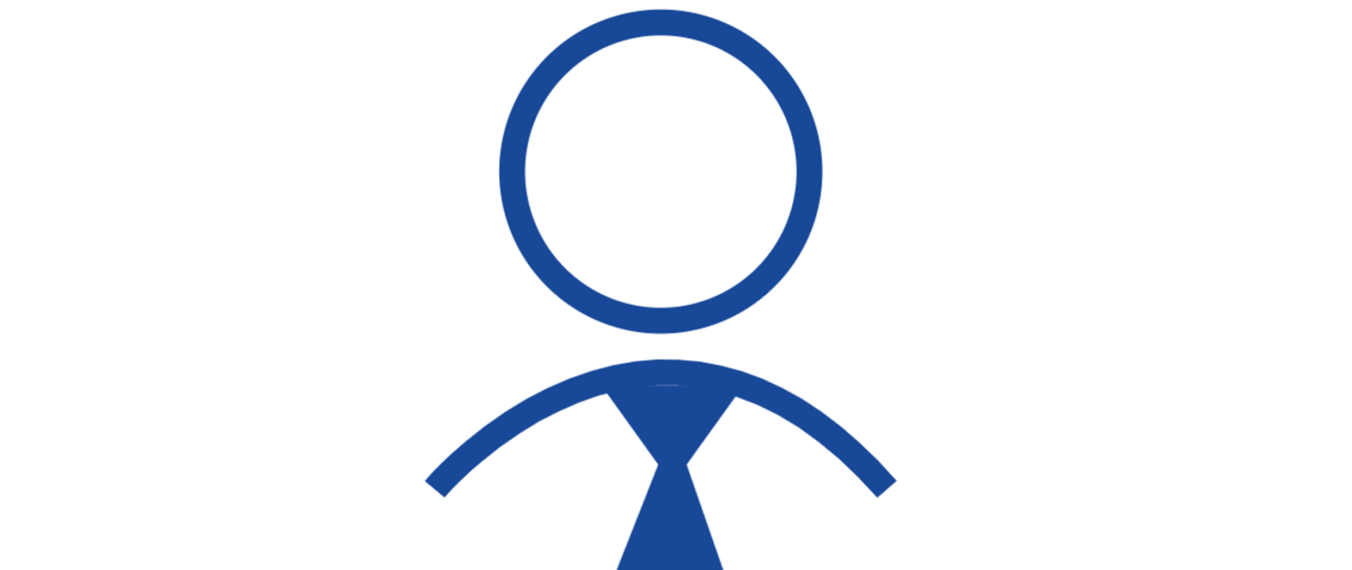 an icon depicting a person wearing a tie