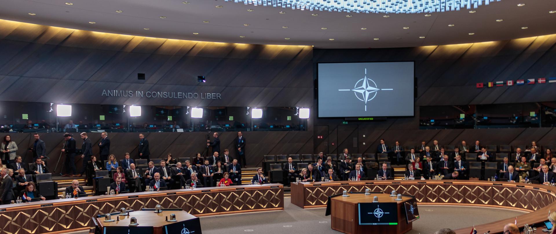 Foreign Minister Szymon Szynkowski vel Sęk during a meeting of NATO foreign ministers