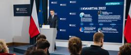 Briefing prasowy rzecznika prasowego rządu Piotra Müllera dotyczący spraw bieżących oraz podsumowujący 2022 r. #RokWsparcia.