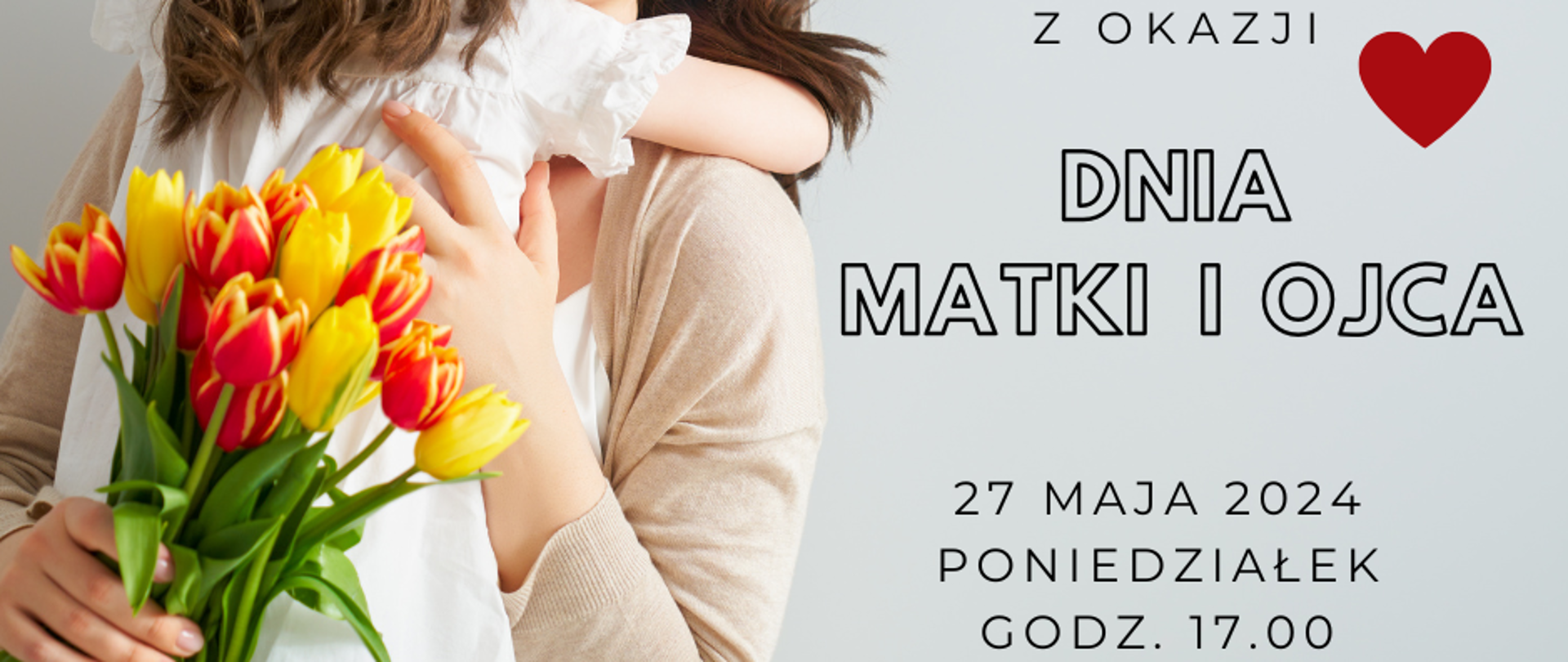 jasne tło, po prawej stronie zdjęcie kobiety z dzieckiem w uścisku, po lewej stronie czarne napisy informujące o wydarzeniu