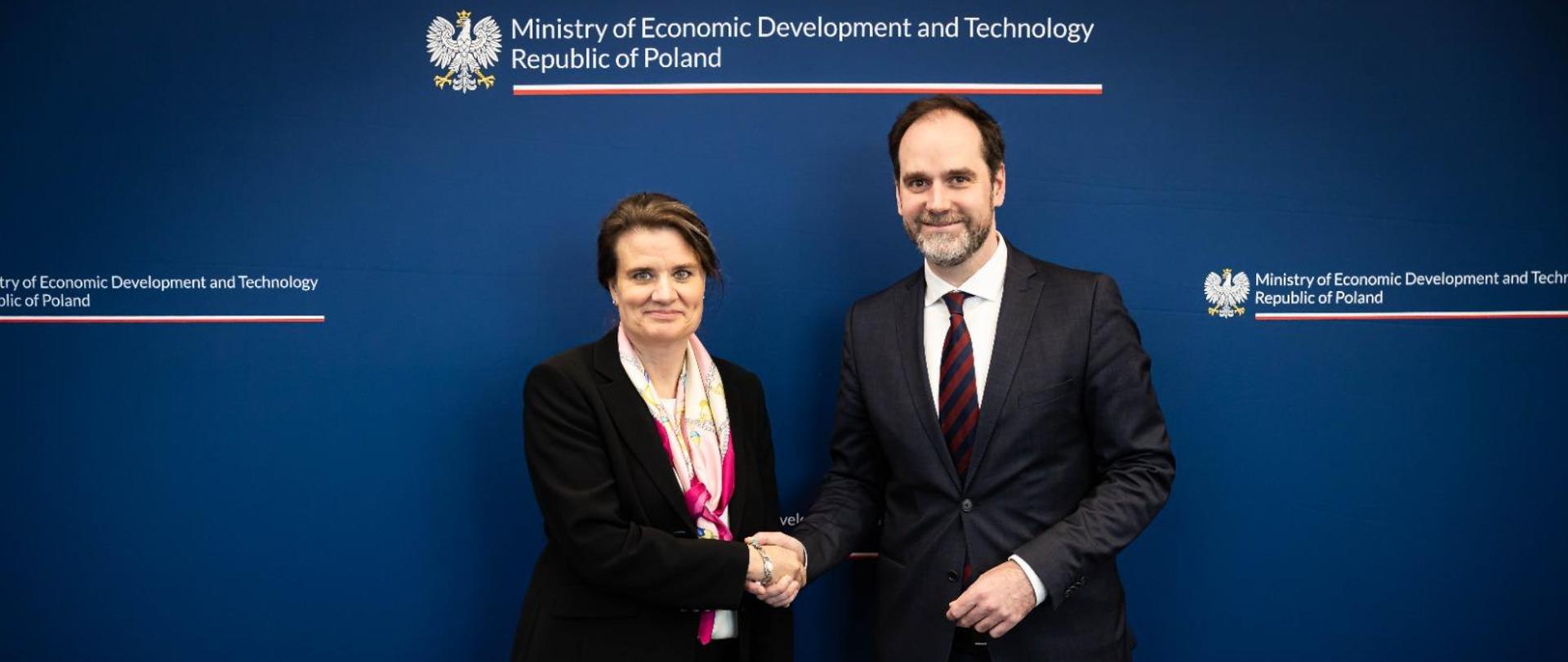 Spotkanie wiceministra Ignacego Niemczyczkiego z sekretarz stanu w szwajcarskim Federalnym Departamencie Gospodarki, Edukacji i Badań Martiną Hirayamą