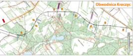 Przebieg obwodnicy Kroczyc