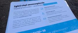 Ulotka Covid 19 szczepienia