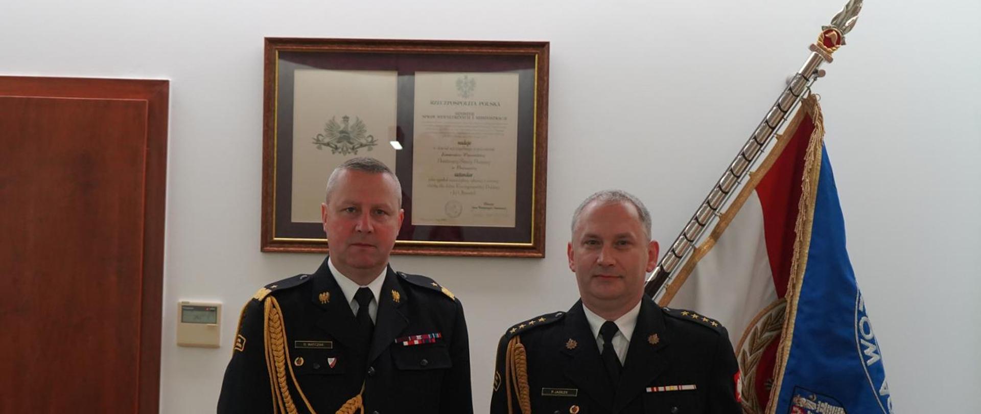 Zdjęcie z Wielkopolskim Komendantem Wojewódzkim