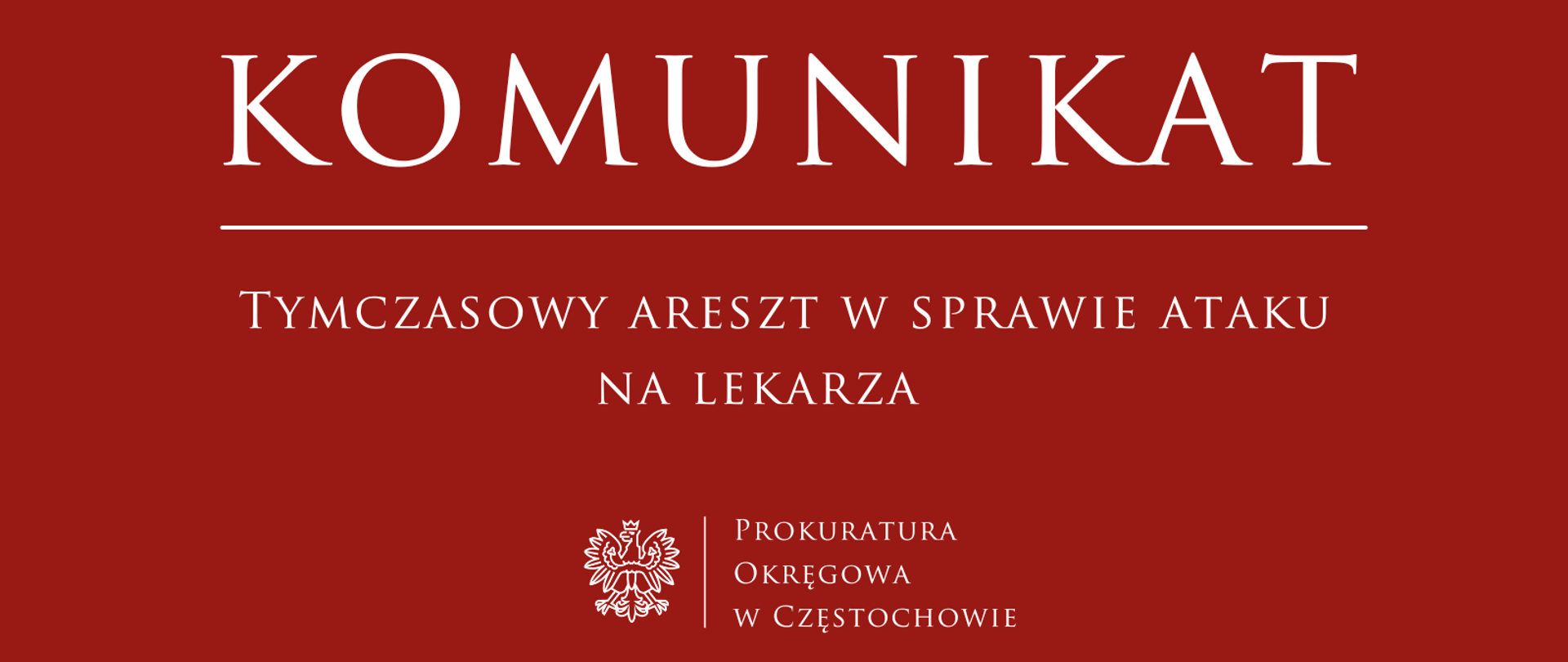 Tymczasowy areszt w sprawie ataku na lekarza