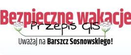 Bezpieczne Wakacje - Przepis GIS - Uważaj na barszcz Sosnowskiego!