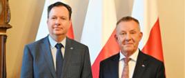 Jakow Liwne - Ambasador Izraela w Polsce (od lewej) i Karol Młynarczyk - Wojewoda Łódzki (od prawej)