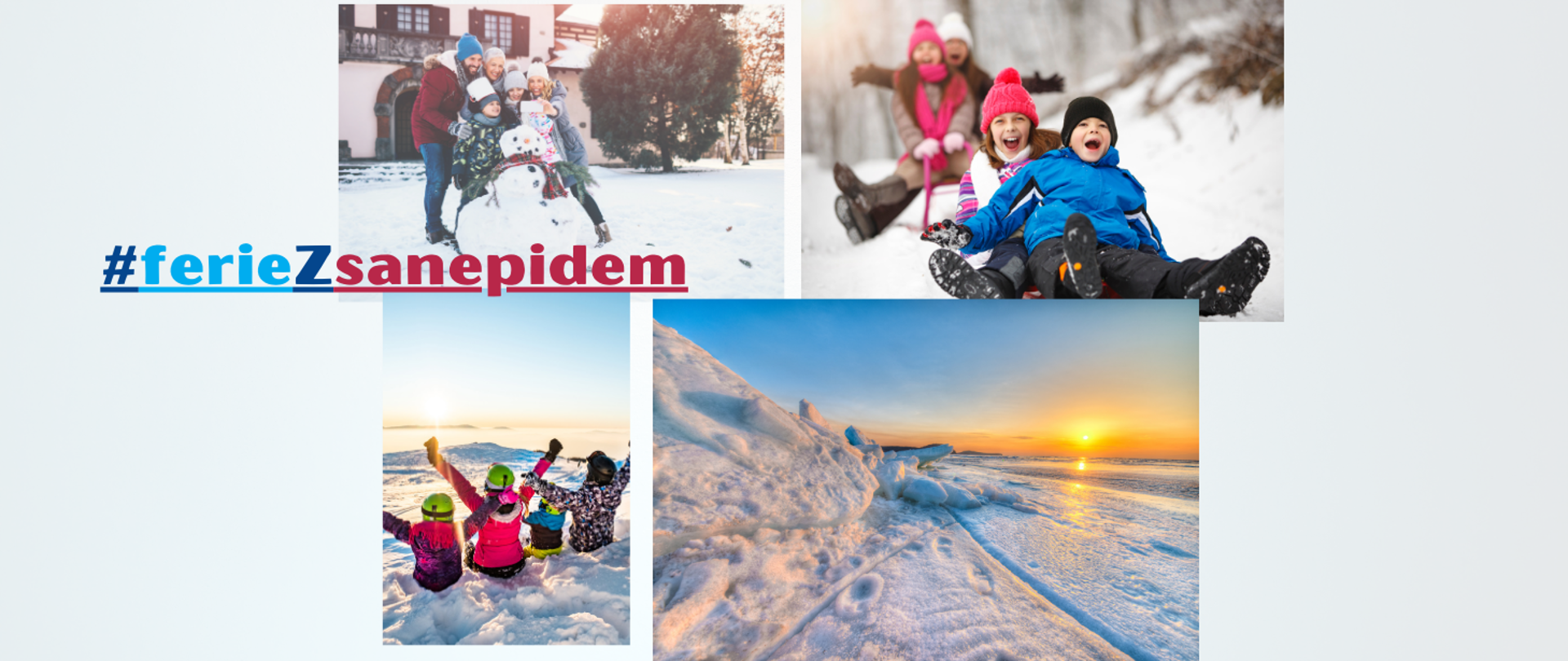 Zdjęcia zimowych aktywności podczas zimowych ferii