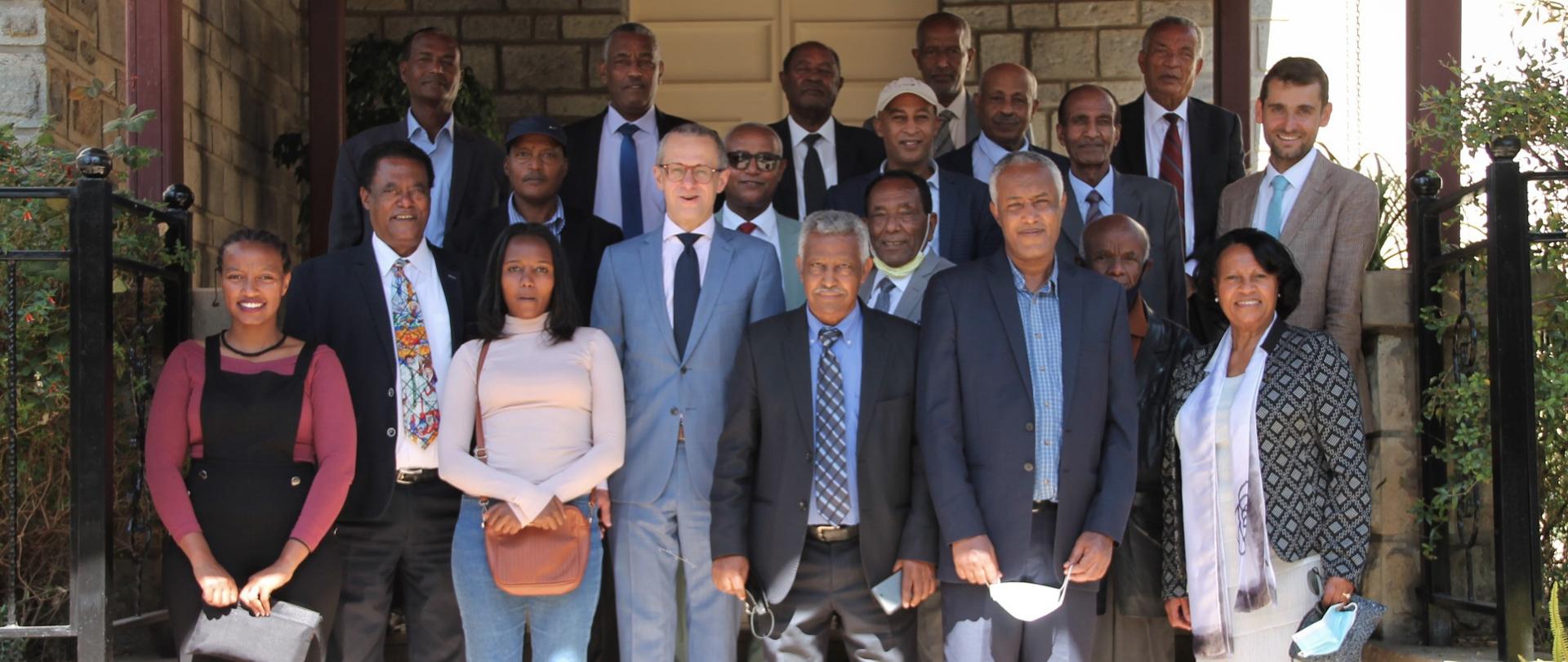 Etiopscy absolwenci polskich uczelni - spotkanie w Ambasadzie 