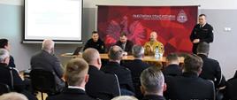 Udział Zastępcy Mazowieckiego Komendanta Wojewódzkiego PSP w spotkaniu z zakresu operacyjno-szkoleniowego w powiecie białobrzeskim