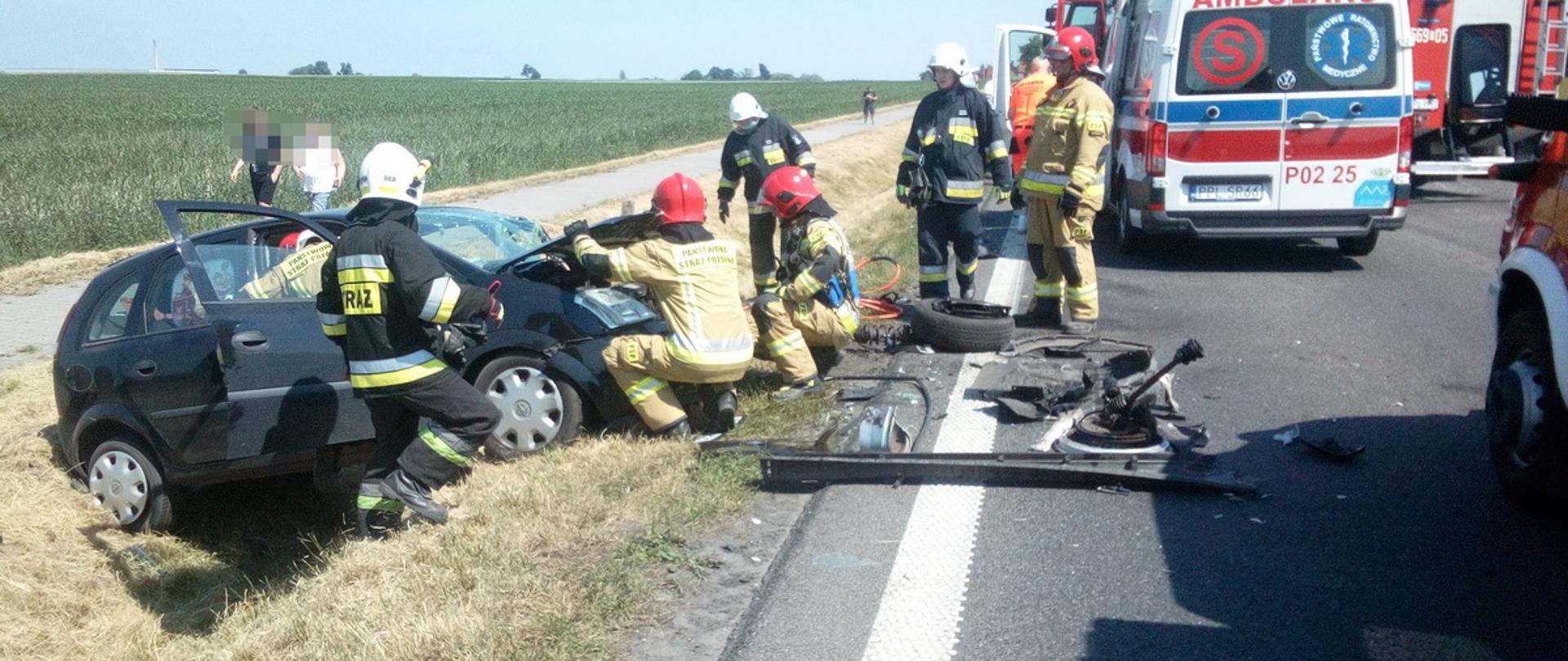 Zderzenie czołowe na krajowej dwunastce