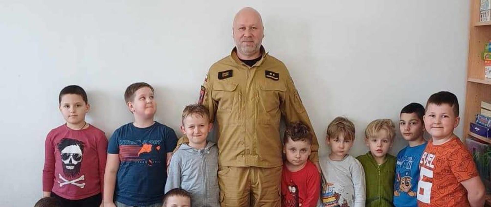 Wizyta strażaka w przedszkolu