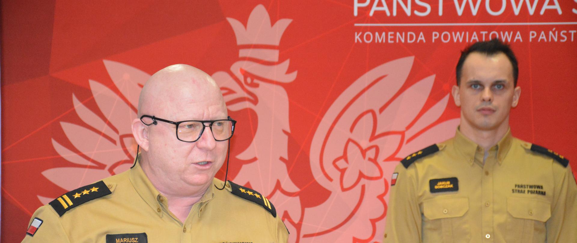 Przemowa Komendanta Powiatowego PSP w Kępnie