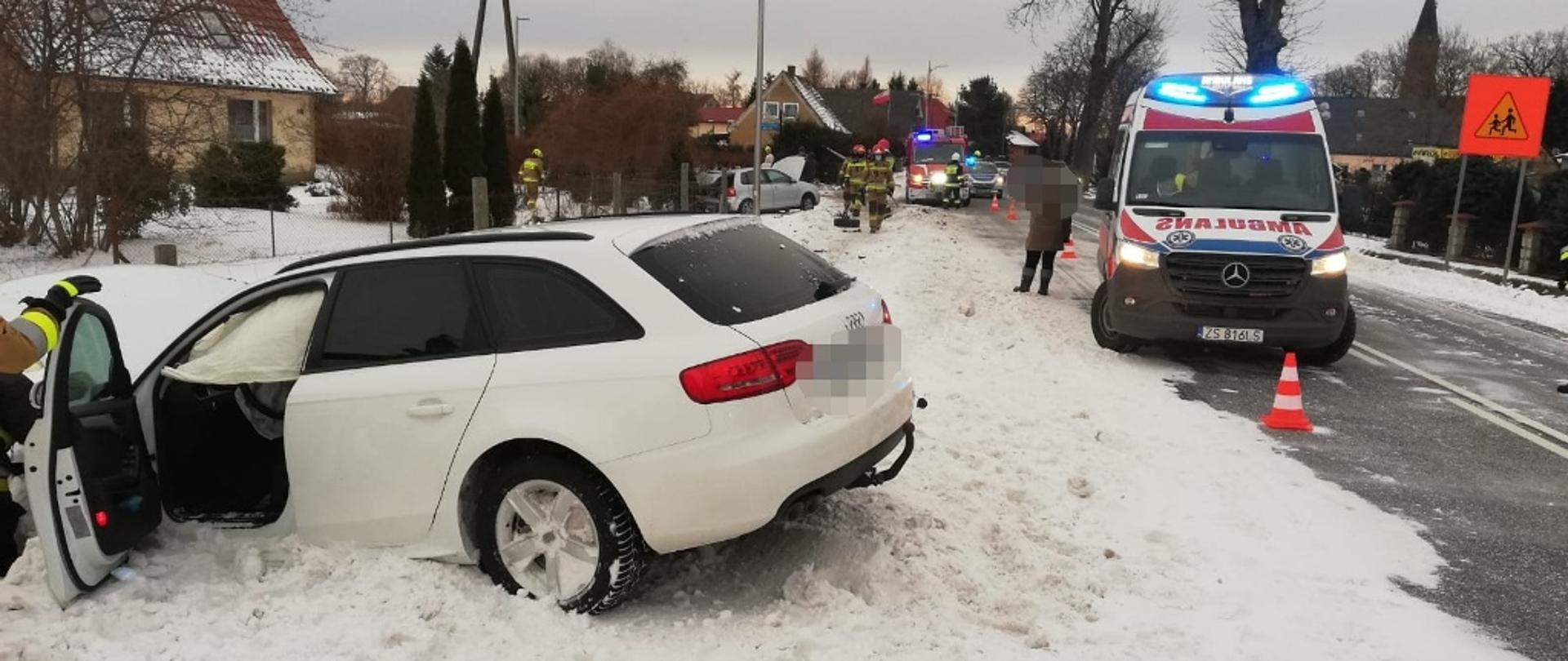 Słowino gmina Darłowo- wypadek drogowy