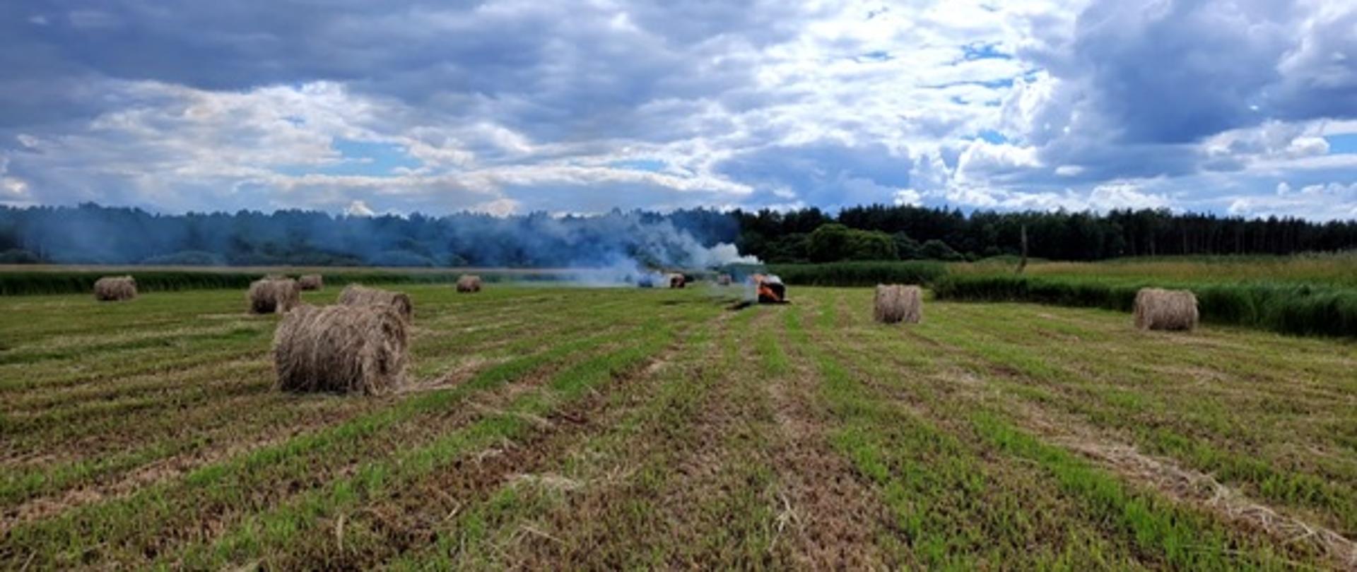 Pożar bel siana nieopodal Uhowa