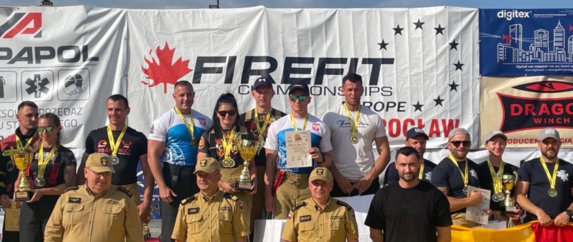 podium Mistrzostw Polski FireFit Europe Wrocław 2023
