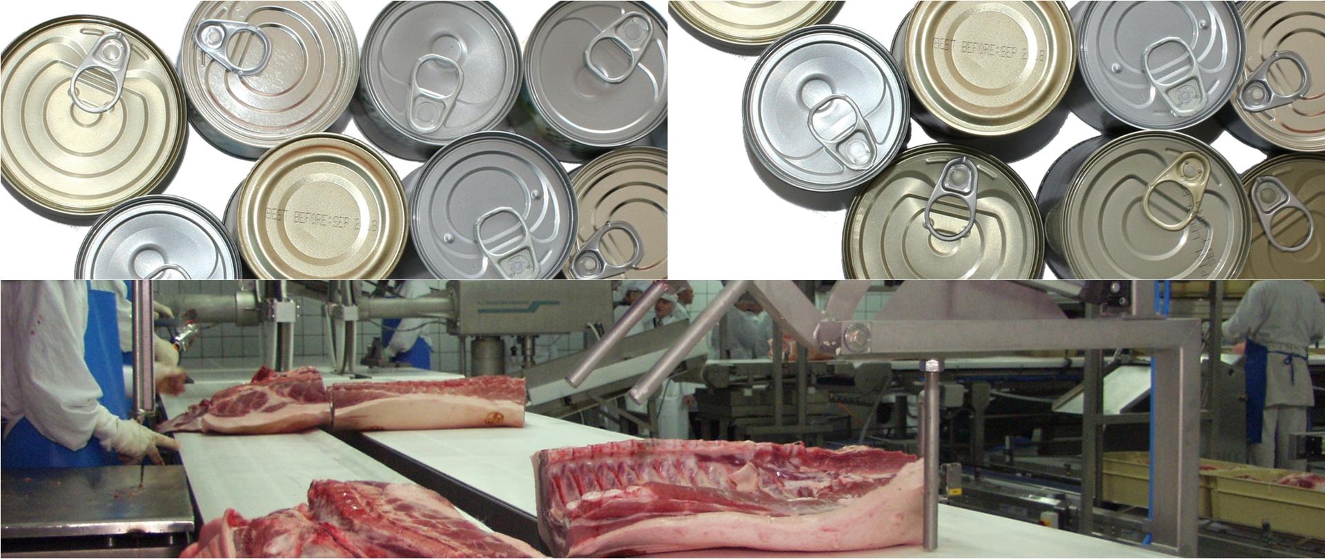 Kolaż - konserwy i mięso