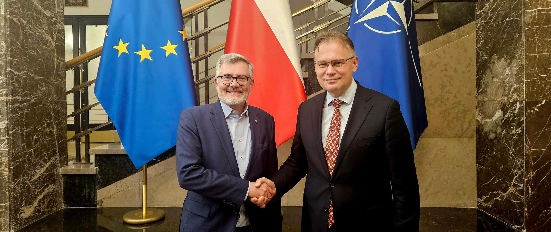 Spotkanie wiceministra Arkadiusza Mularczyka z Dietmarem Nietanem