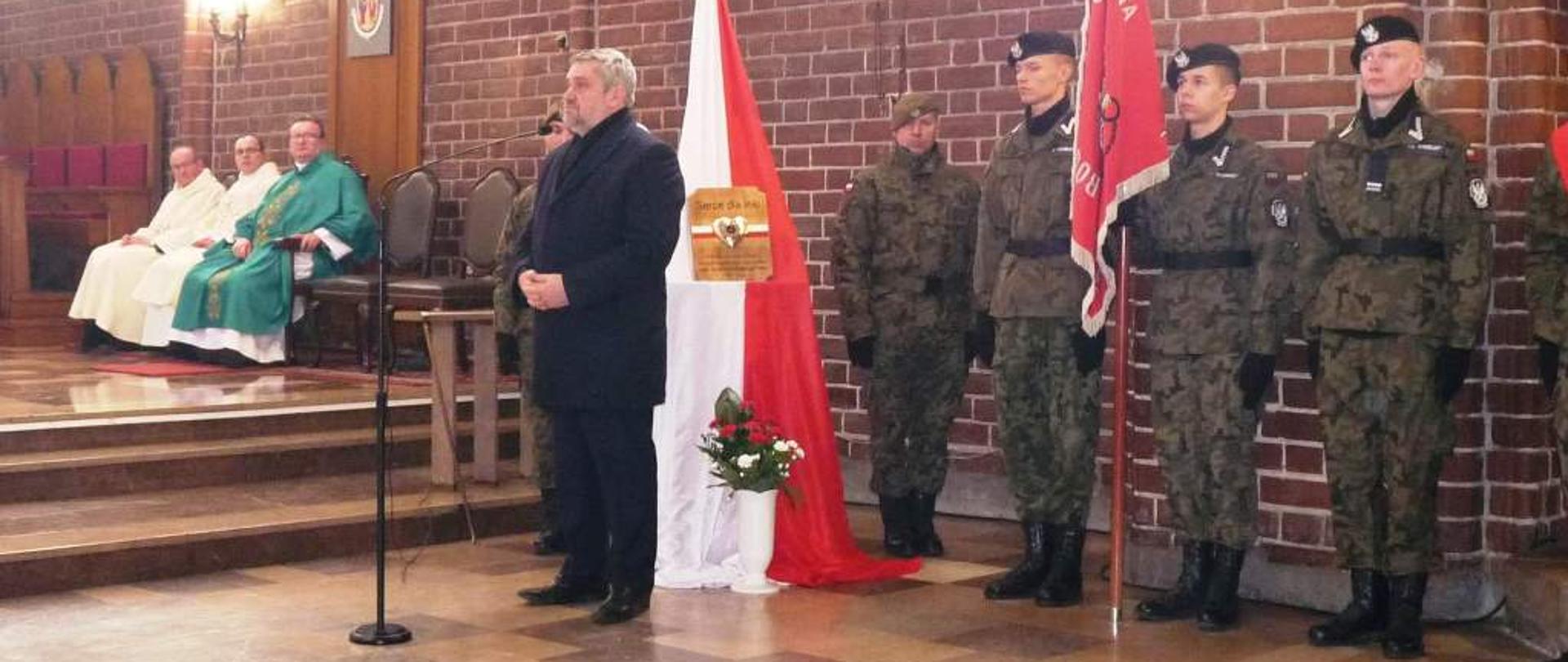 Minister J.K. Ardanowski podczas wystąpienia na uroczystości