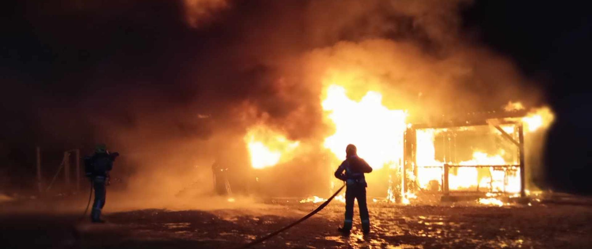 Pożar domu jednorodzinnego w Strzałkowie