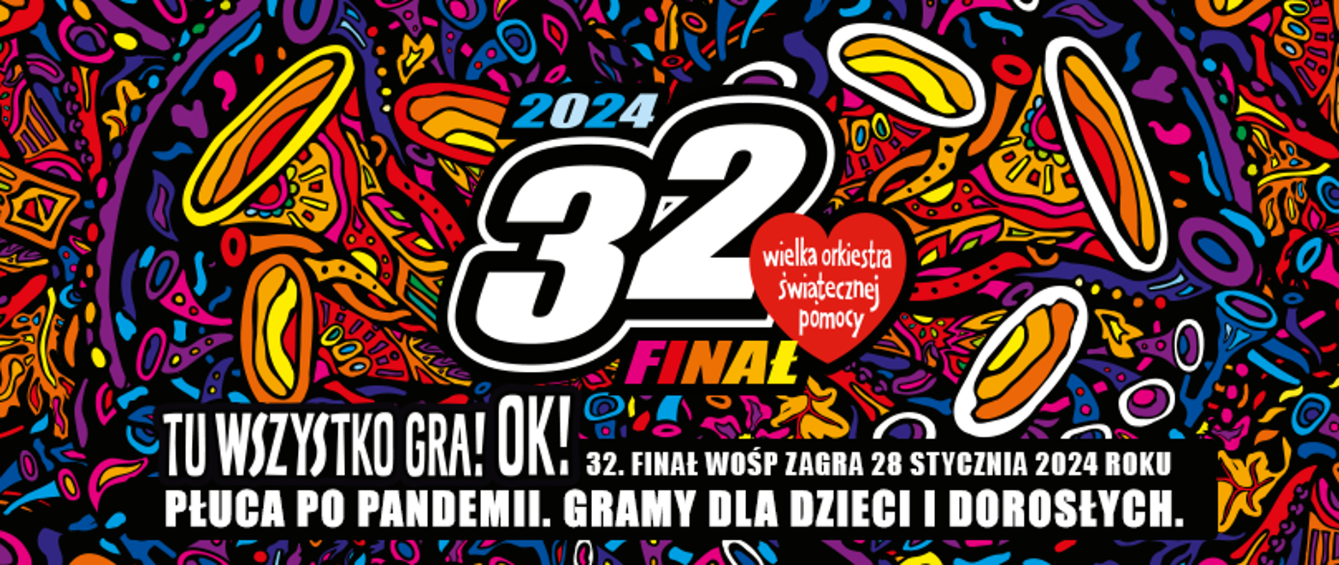 Logotyp 32 Finał Wielkiej Orkiestry świątecznej Pomocy