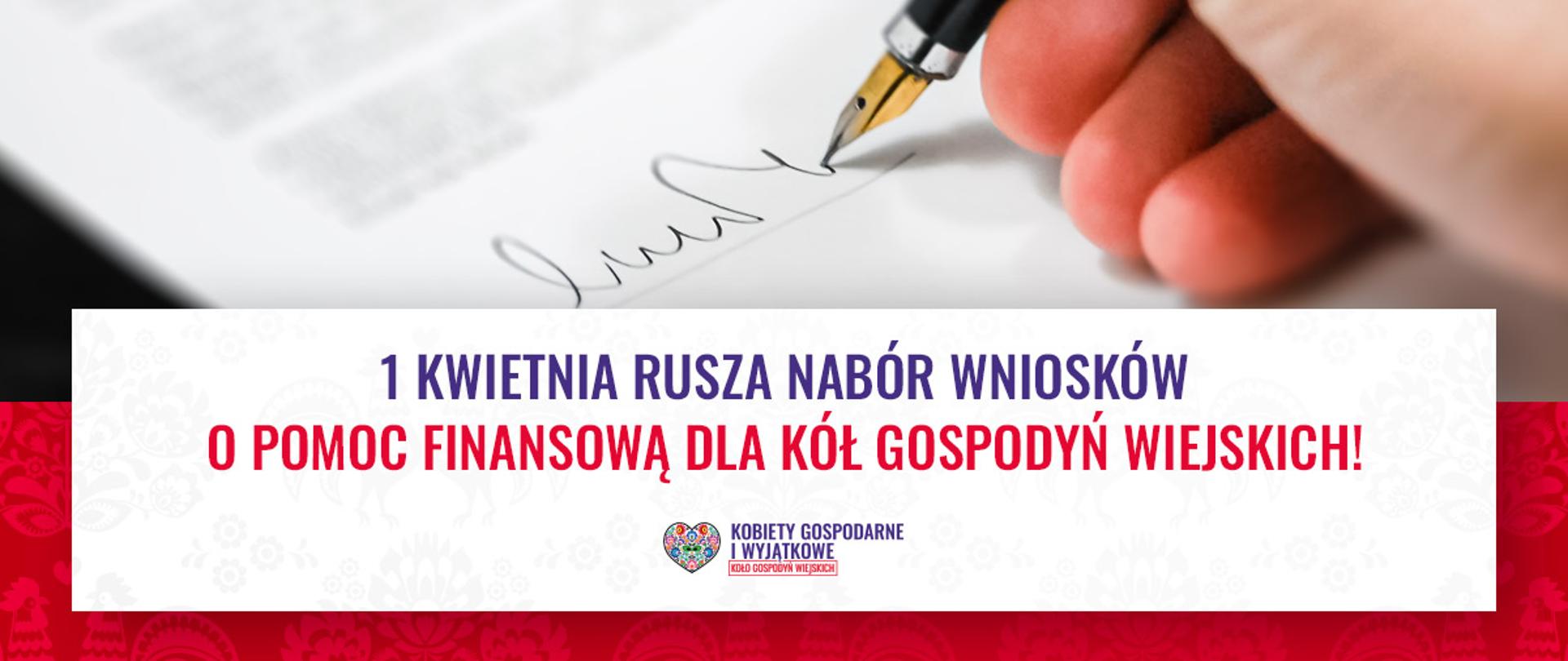 1 kwietnia rusza nabór wniosków o pomoc finansową dla kół gospodyń wiejskich!