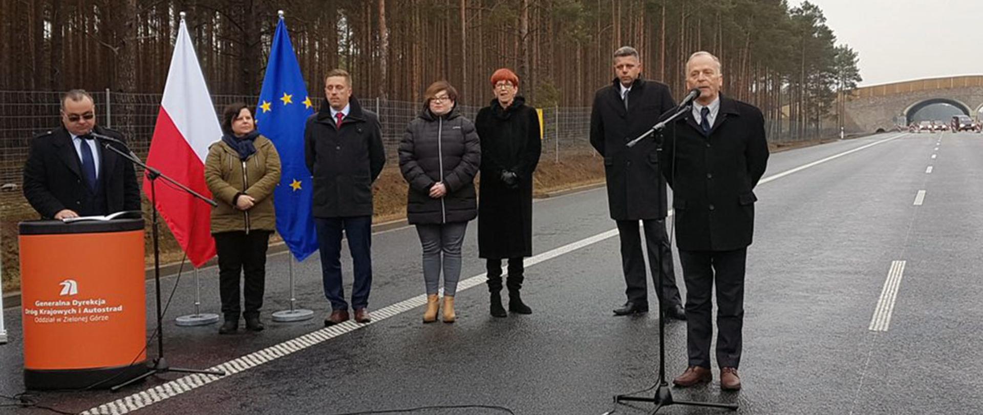 Wiceminister Marek Chodkiewicz na otwarciu S3