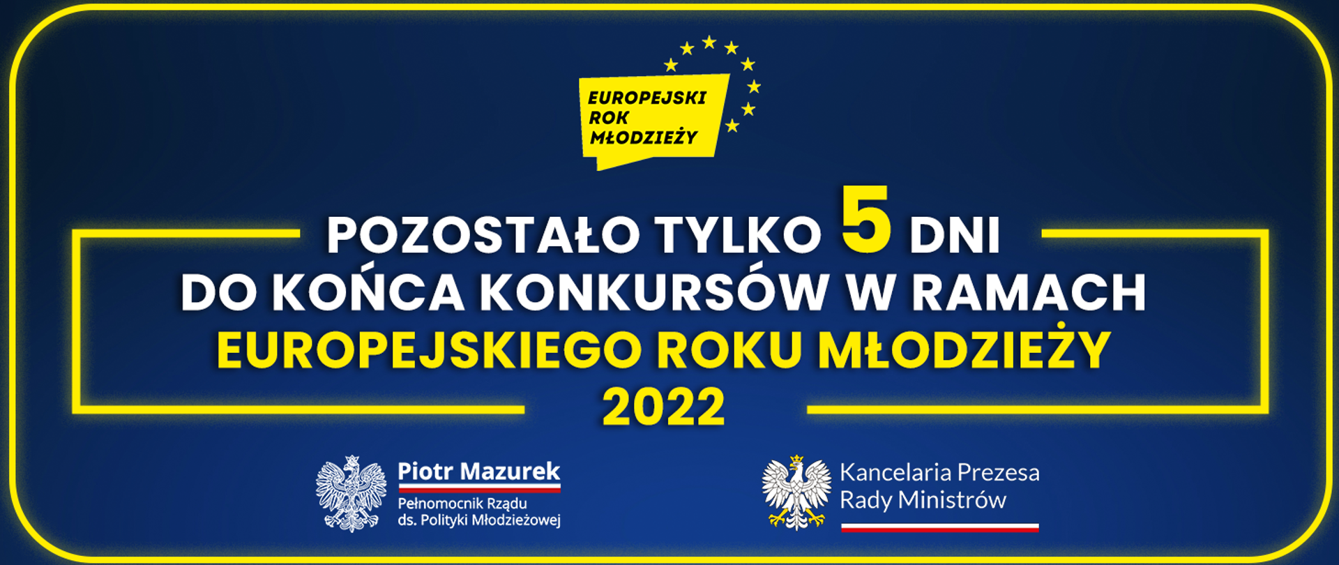 Pozostało 5 dni do końca konkursów w ramach Europejskiego Roku Młodzieży
