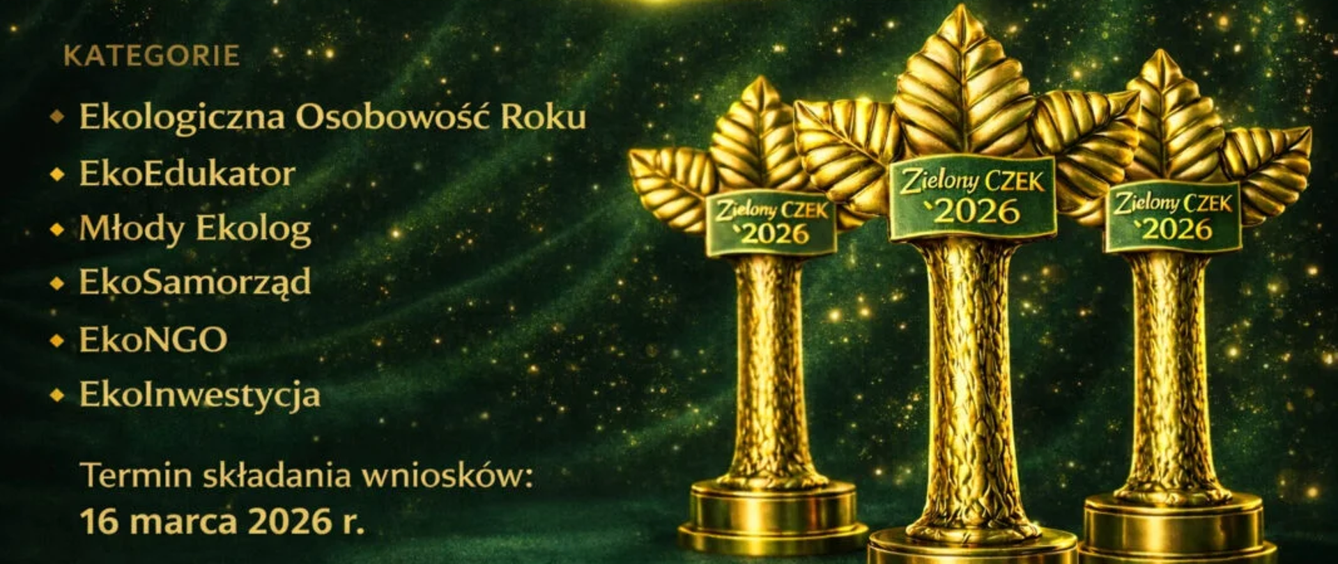 Grafika promująca konkurs Zielone Czeki 2026