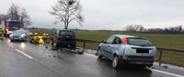 Wypadek drogowy na DK 94 w pobliżu miejscowości Skarbimierz