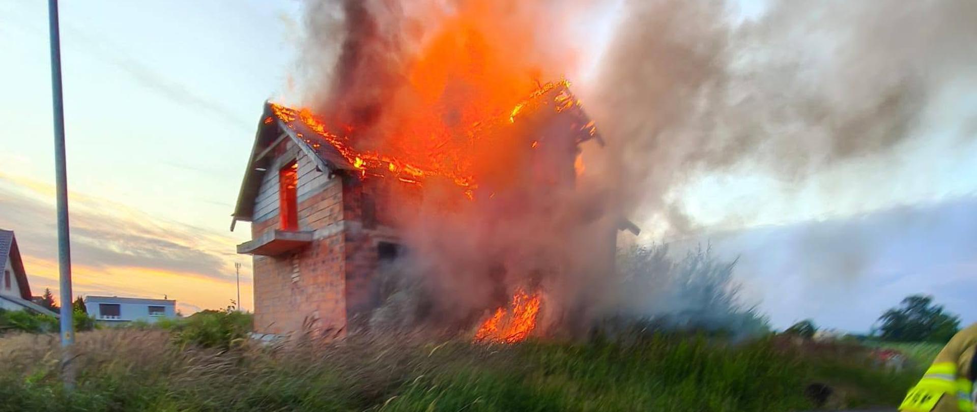 Pożar przy ulicy Cegielskiego we Wrześni