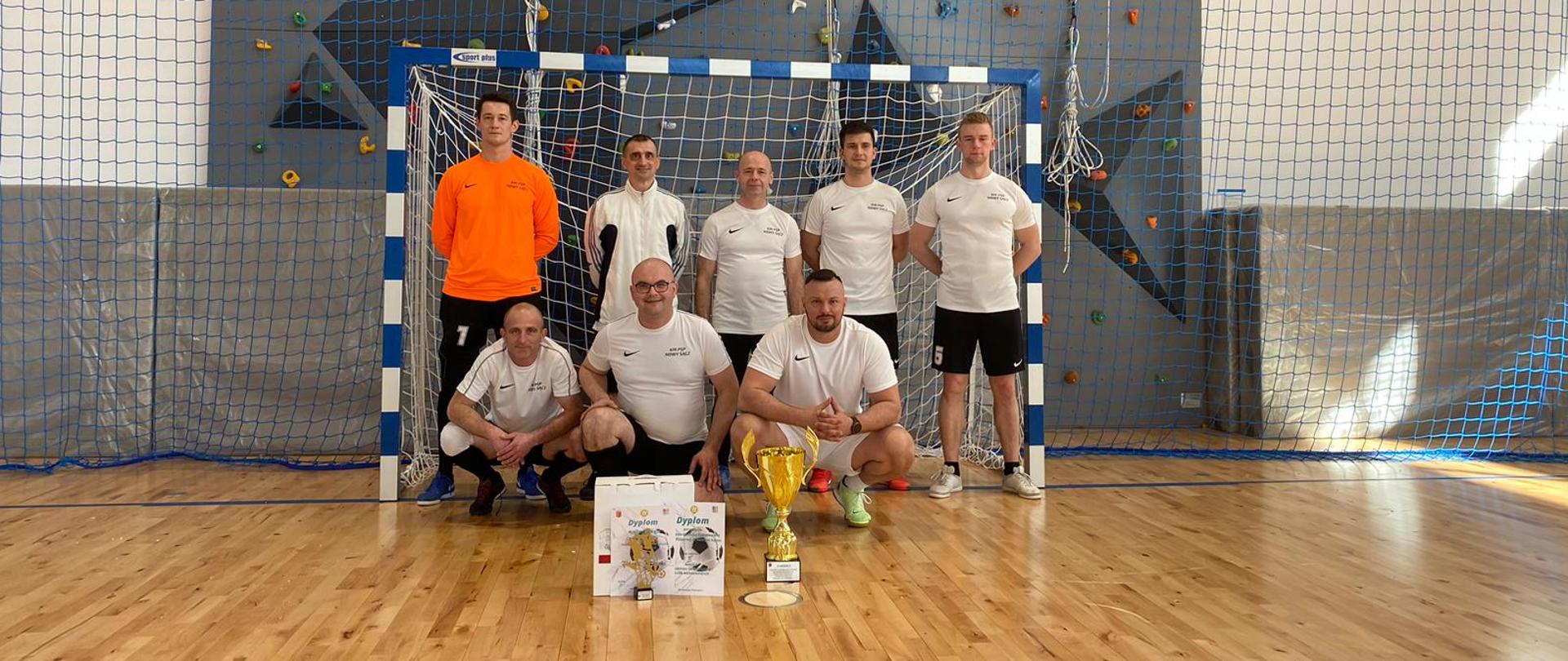 Drużyna KM PSP w bramce