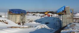 Zdjęcie z placu budowy podczas przerwy zimowej