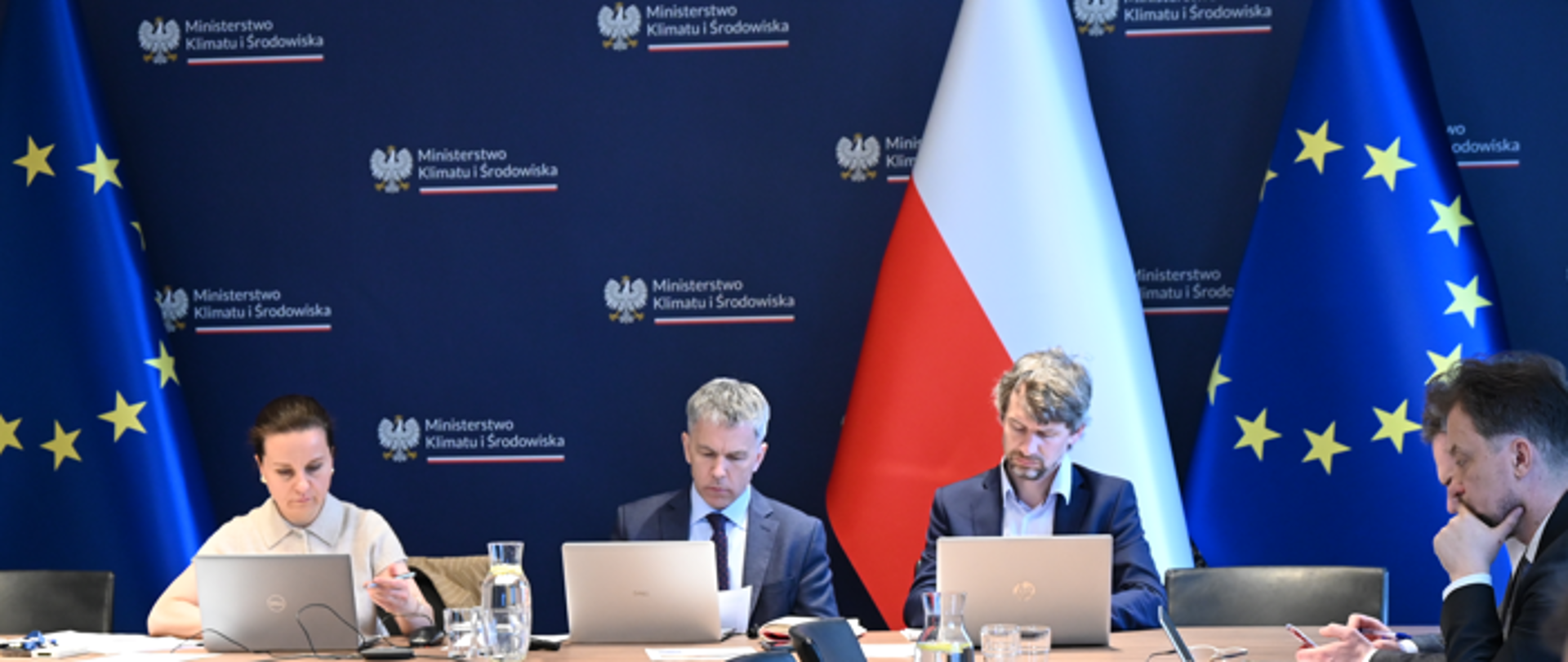 Posiedzenie Międzyresortowego Zespołu ds. Odry z udziałem Urszuli Zielińskiej, Sekretarz Stanu w Ministerstwie Klimatu i Środowiska