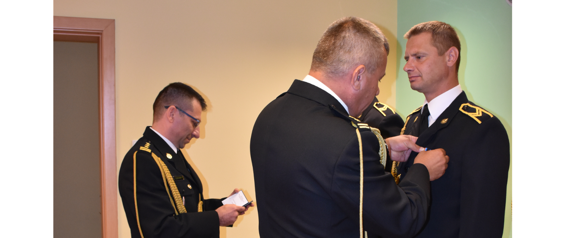 Uroczysta zbiórka w Komendzie Powiatowej PSP w Kłodzku. 