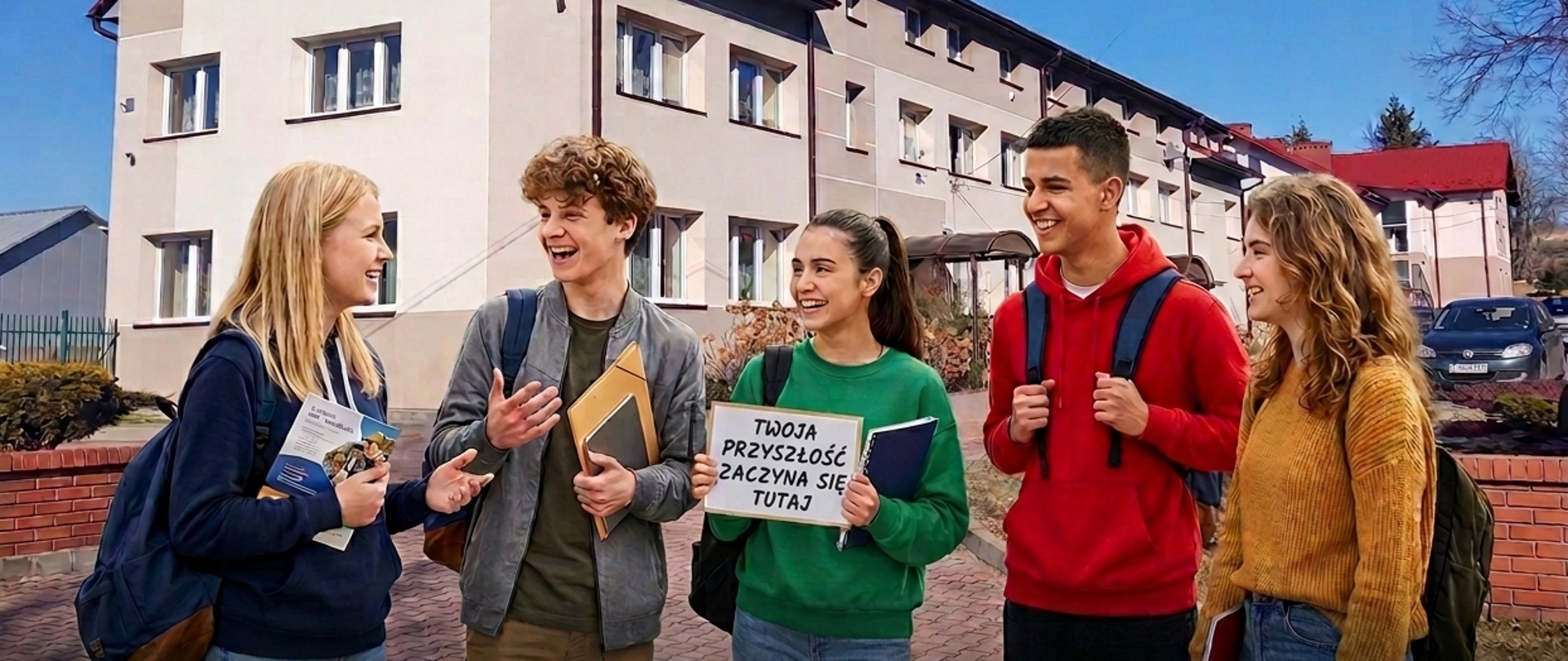 dzieci przed szkołą