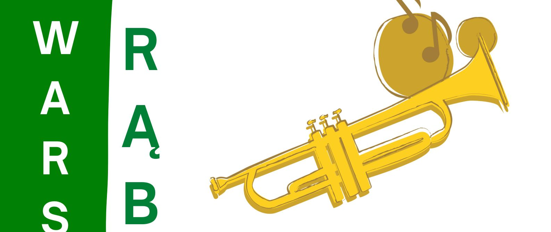 Plakat. Tło z przeważającej części białe, z lewej stroni pionowy pas zieleni. Na górze nazwa szkoły Państwowa Szkoła Muzyczna I i II stopnia im. Witolda Lutosławskiego w Nysie. Z lewej strony w pionie napis "Warsztaty trąbkowe". W środku napis "prowadzący" dr Wacław Mulak. W dolnej części logo szkoły, data "28 listopada 2022 godz. 11.00 sala koncertowa".