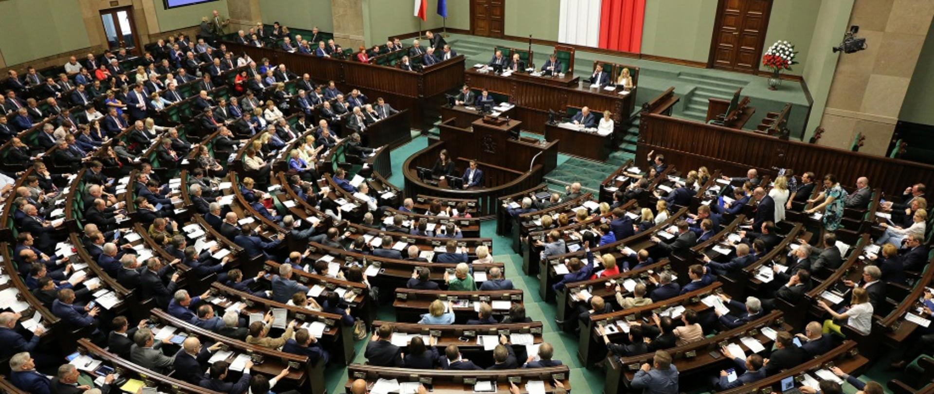 Obrady Sejmu - widok z góry