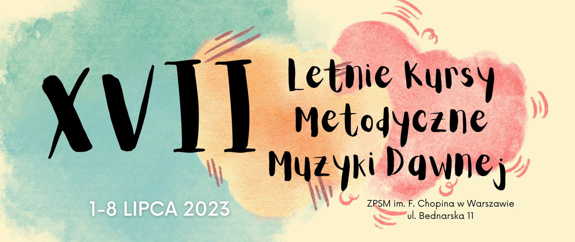 Logotyp - XVII Letnie Kursy Metodyczne Muzyki Dawnej w Warszawie