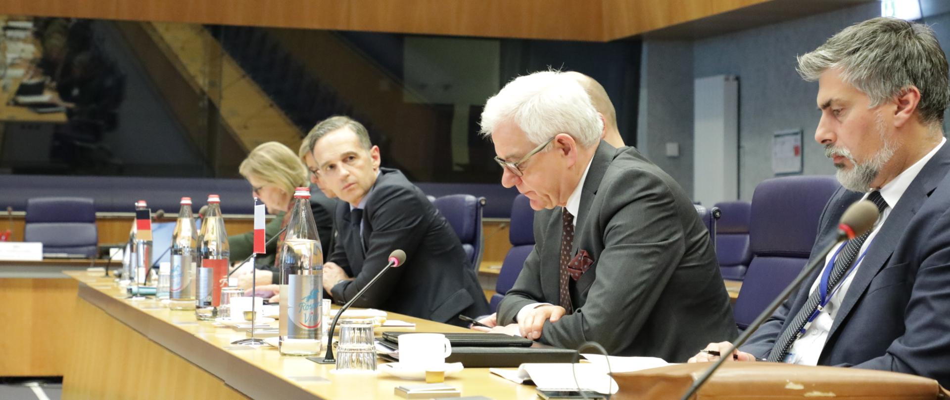 Minister Jacek Czaputowicz na posiedzeniu Rady do Spraw Zagranicznych (FAC)