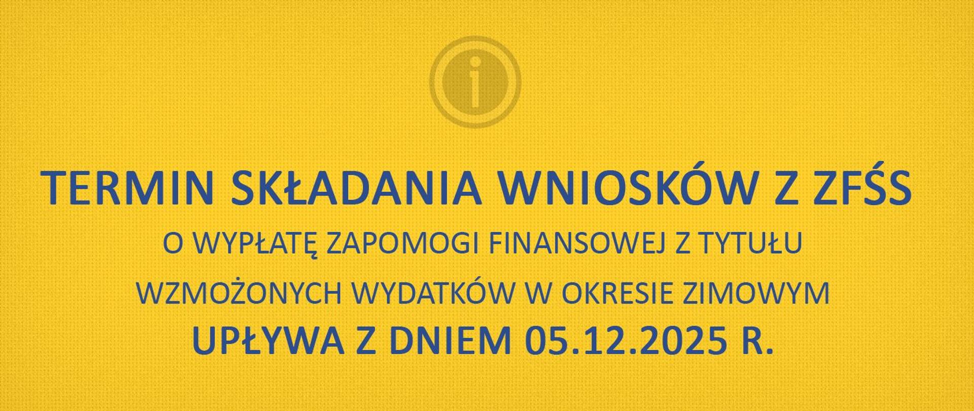 wniosek baner zfśs