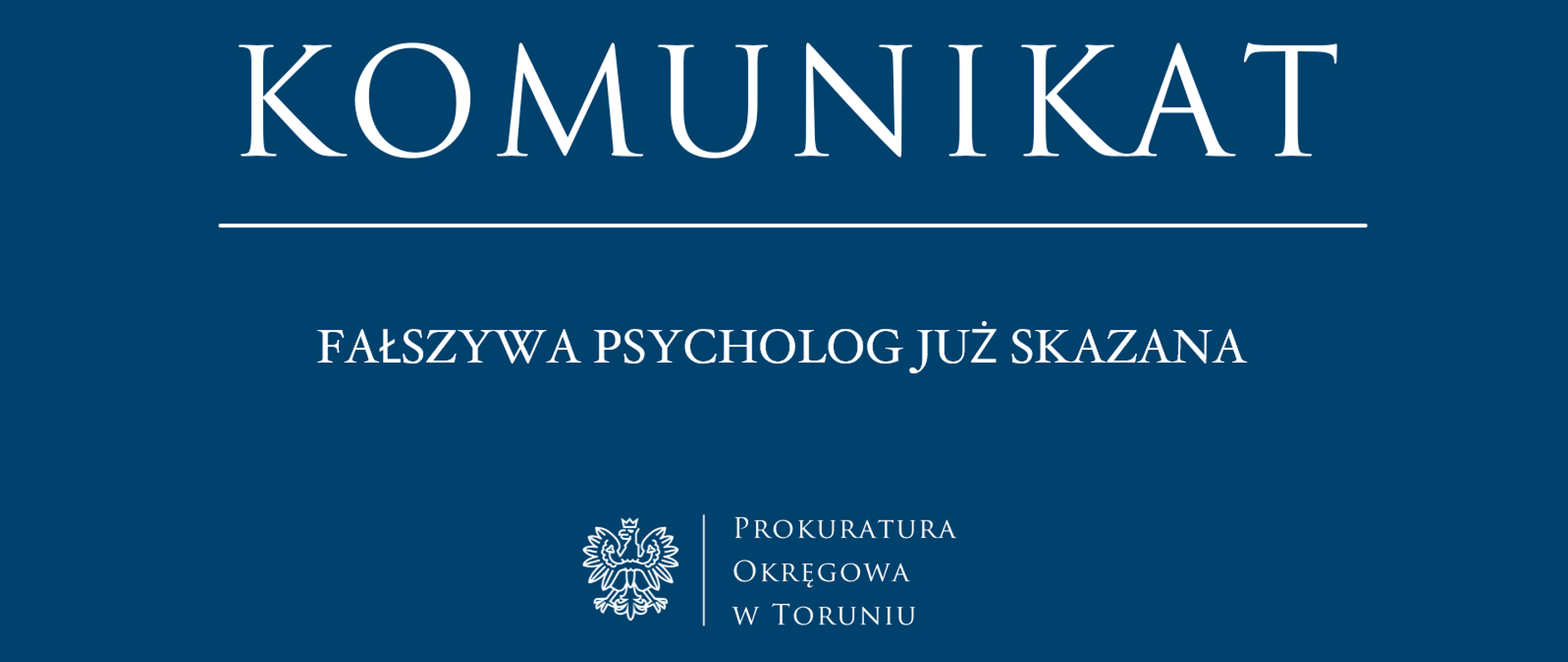 Fałszywa psycholog już skazana