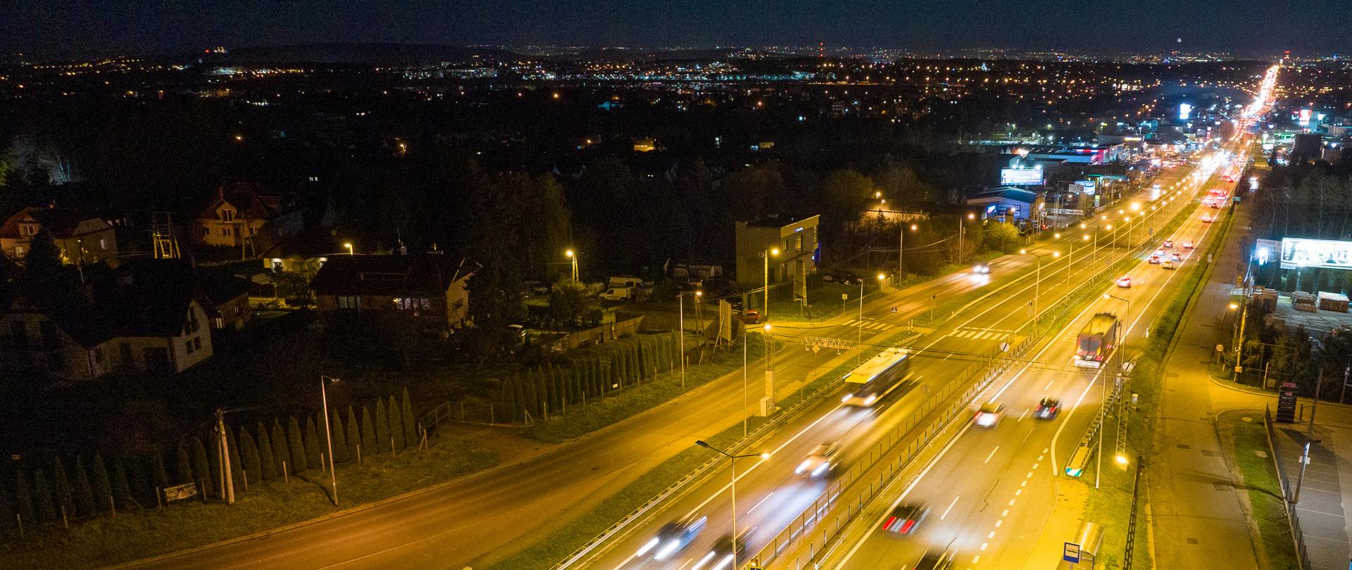 zdjęcie lotnicze DK7 w Libertowie pod Krakowem